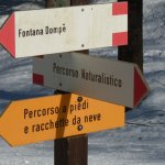 Cartelli indicatori sul sentiero 